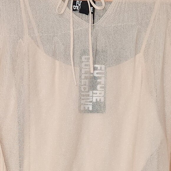 Womens Pink Long Sleeve Dress - Picture 4 of 4